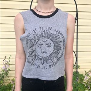 Sleeveless crop top